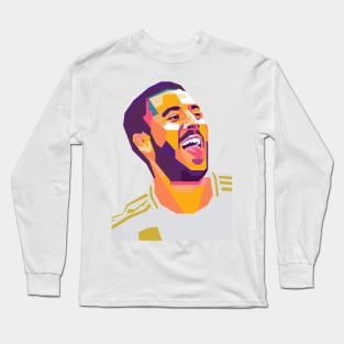 Eden Hazard on WPAP Long Sleeve T-Shirt